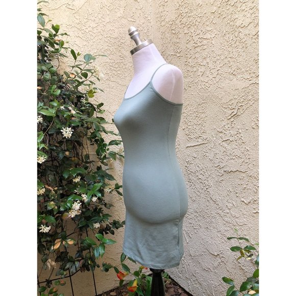 Dusty Sage Green Cami Bodycon Mini Dress - Picture 4 of 10